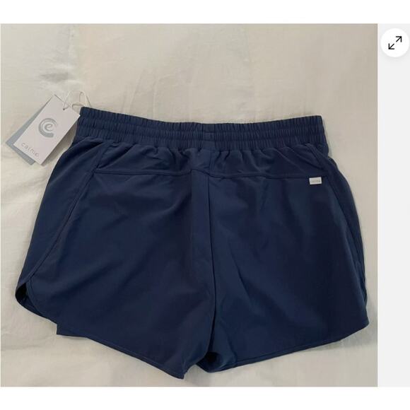Calme By Johnny Was Elements Run Shorts- Blue Size XS NWT - Picture 4 of 4